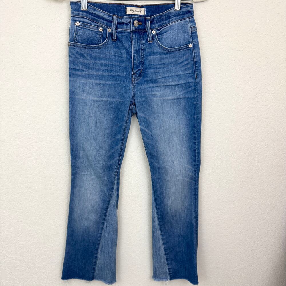 Madewell Womens Cali Demi Boot Jeans Size 26 Denim Blue